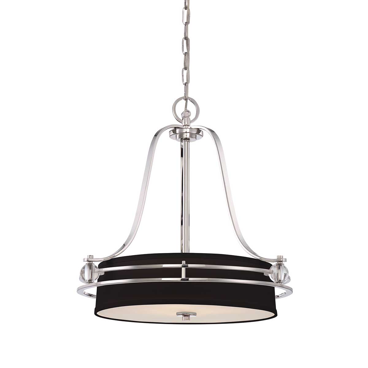 Uptown Gotham 4 Light Pendant – Silver