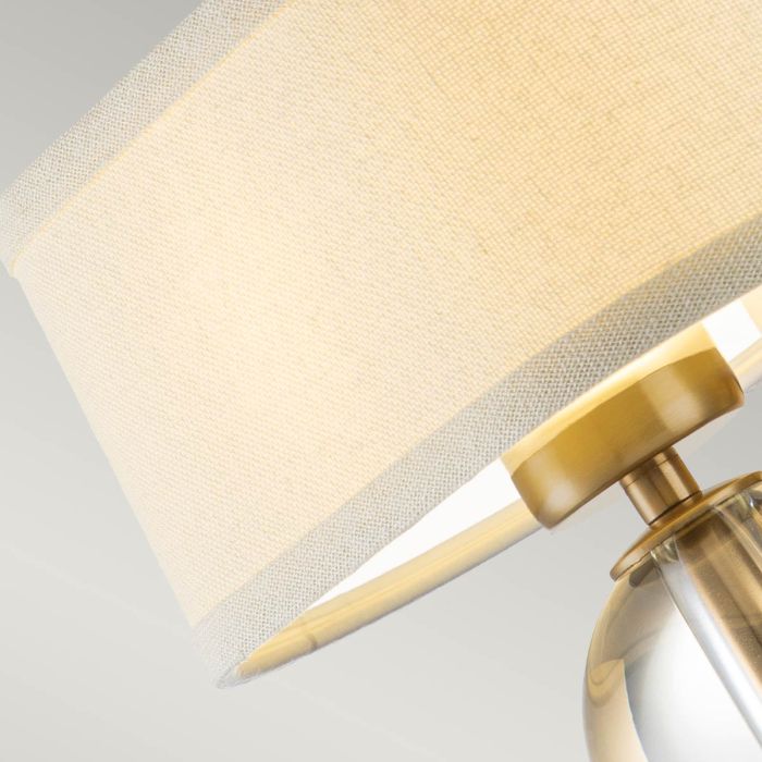 Gotham 1 Light Wall Light - Brushed Brass