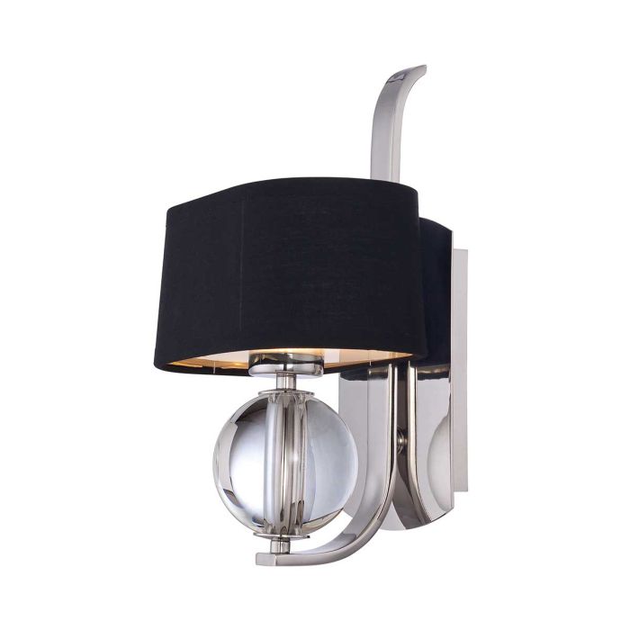 Gotham 1 Light Wall Light - Imperial Silver