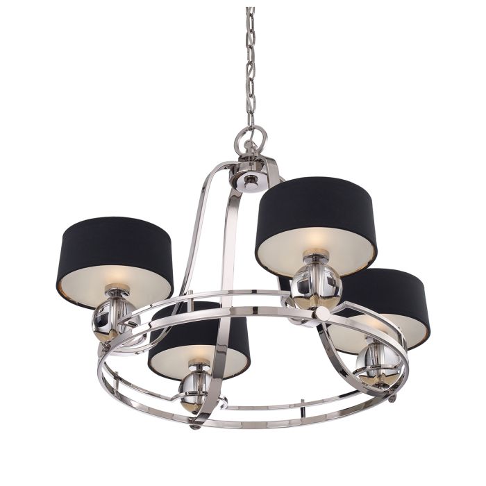 Gotham 4 Light Chandelier - Imperial Silver
