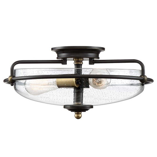 Griffin 3 Light Flush Mount – Bronze/Brass