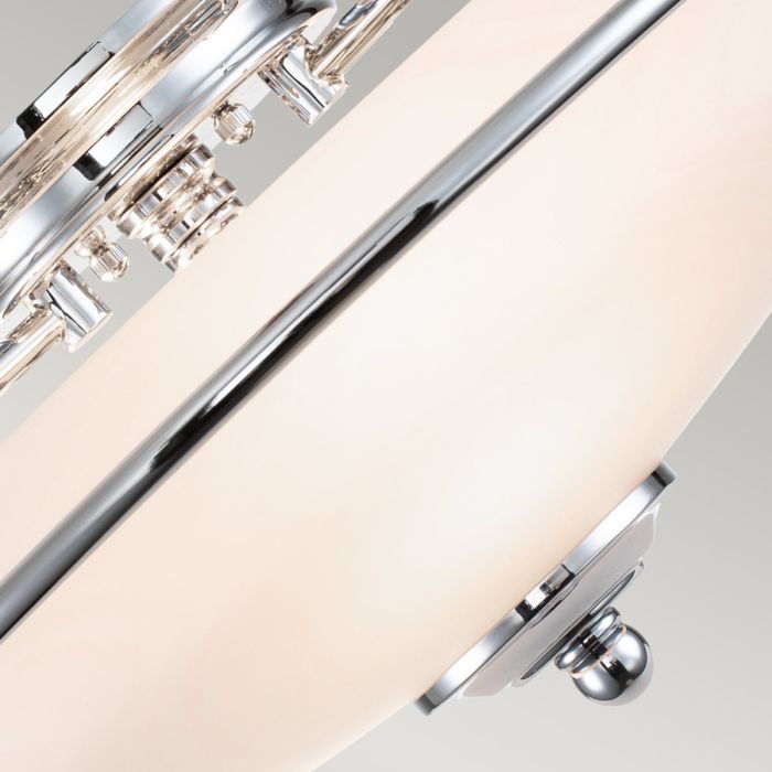 Griffin 3 Light Flush - Polished Chrome