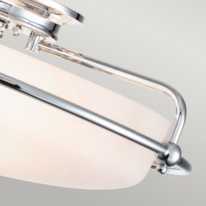 Griffin 3 Light Flush - Polished Chrome
