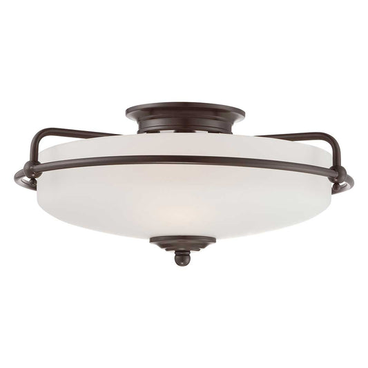 Griffin 3 Light Flush Mount – Bronze