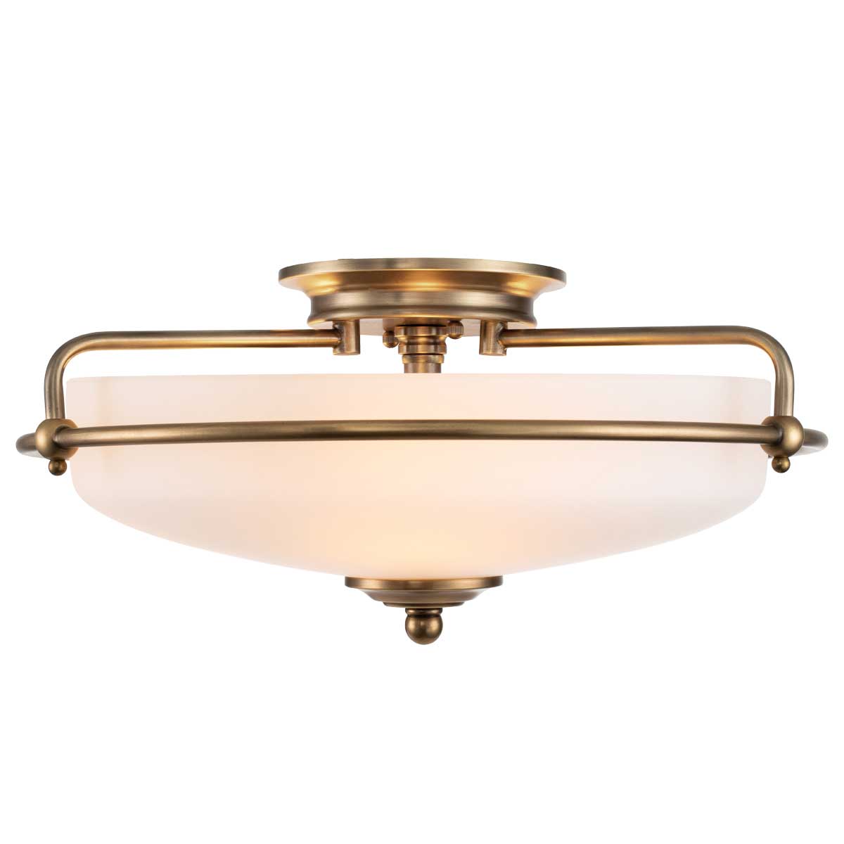 Griffin 3 Light Flush Mount – Brass