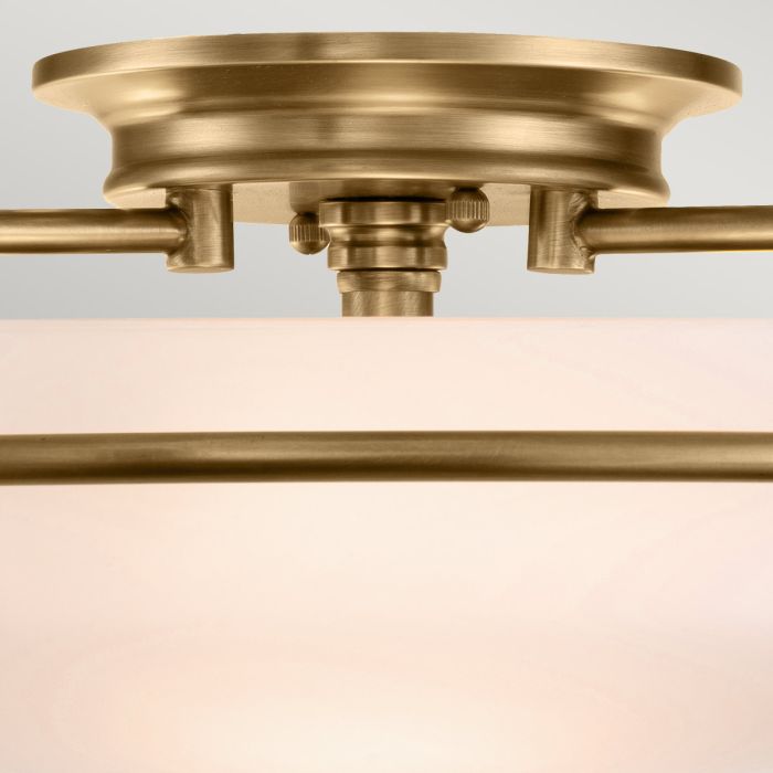 Griffin 3 Light Flush - Weathered Brass