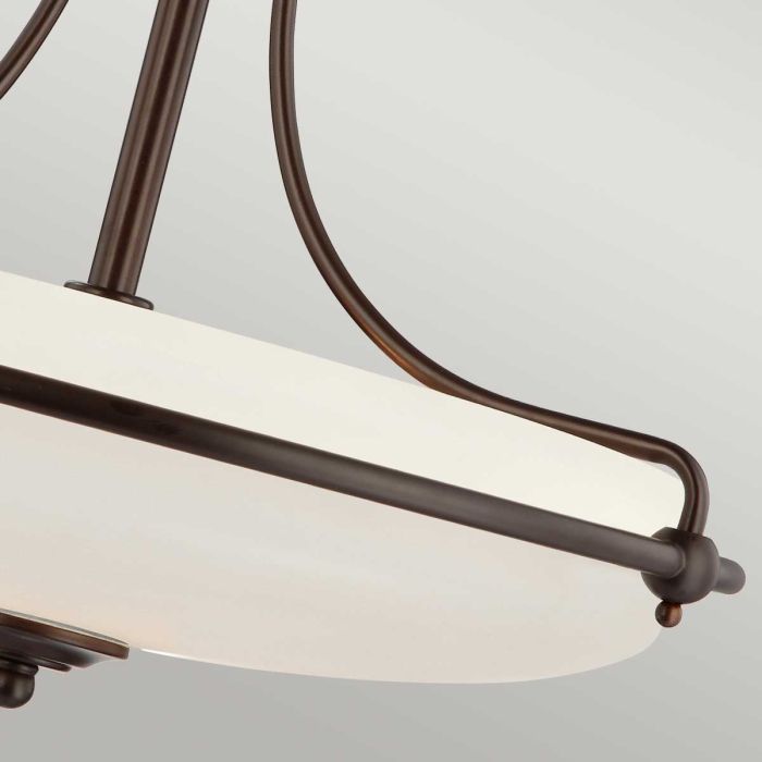 Griffin 3 Light Semi-Flush - Palladian Bronze