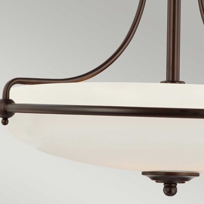 Griffin 3 Light Semi-Flush - Palladian Bronze
