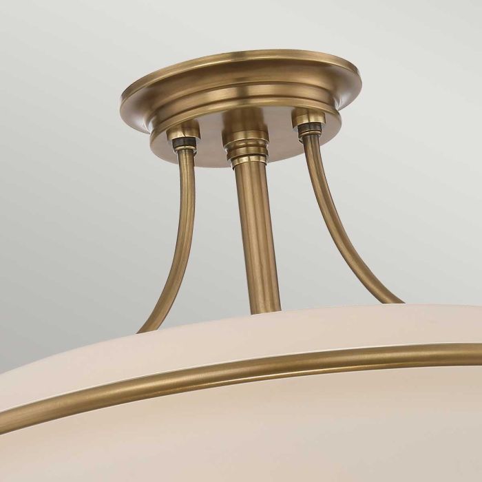 Griffin 4 Light Semi-Flush - Weathered Brass