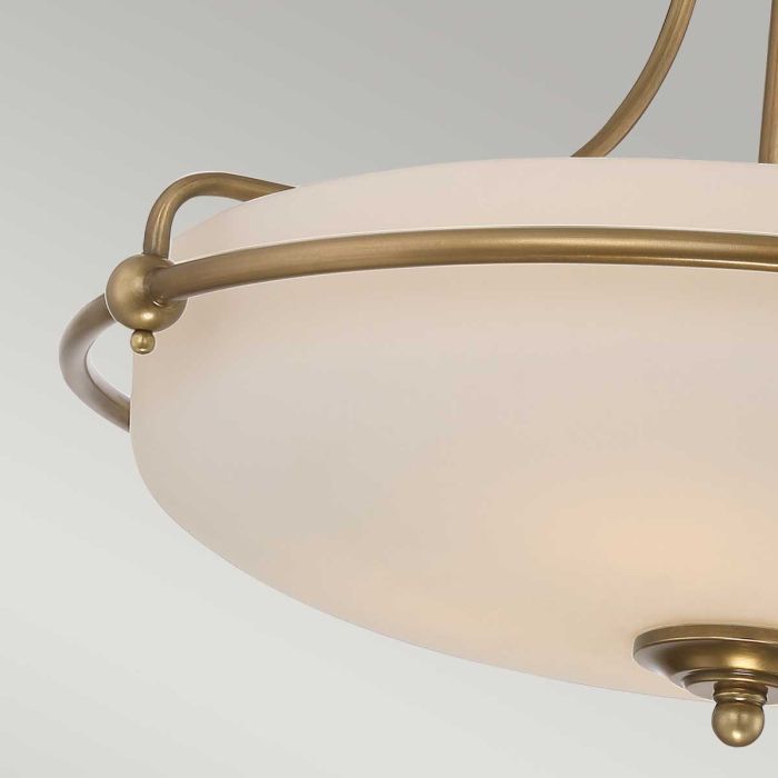 Griffin 4 Light Semi-Flush - Weathered Brass
