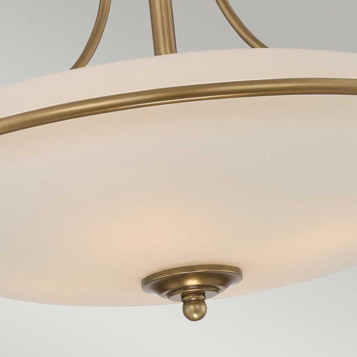 Griffin 4 Light Semi-Flush - Weathered Brass