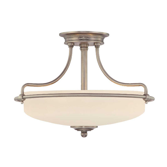 Griffin 3 Light Semi-Flush Light – Antique Nickel