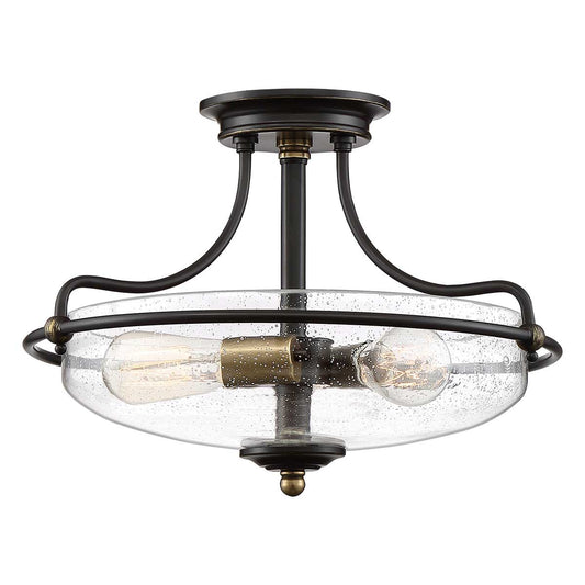 Griffin 3 Light Small Semi-flush Mount