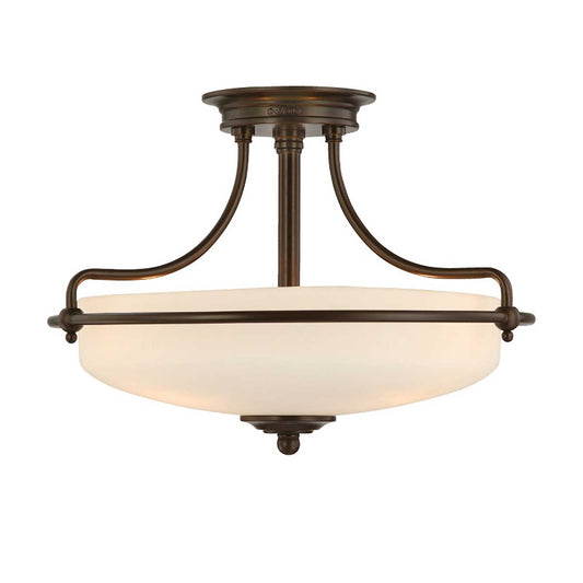 Griffin 3 Light Semi-Flush Light – Palladian Bronze