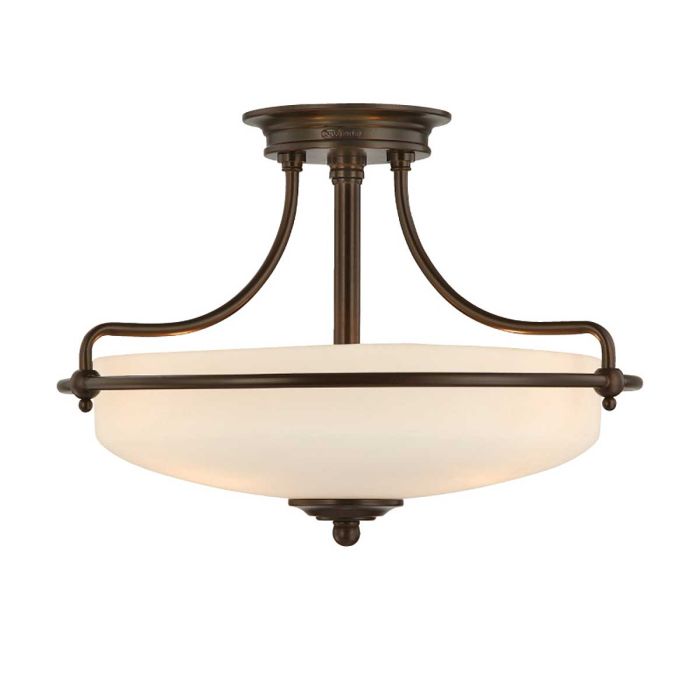 Griffin 3 Light Semi-Flush - Palladian Bronze