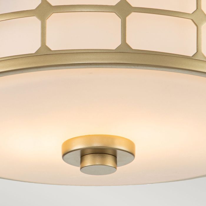 Guardian 2 Light Flush - Painted Natural Brass
