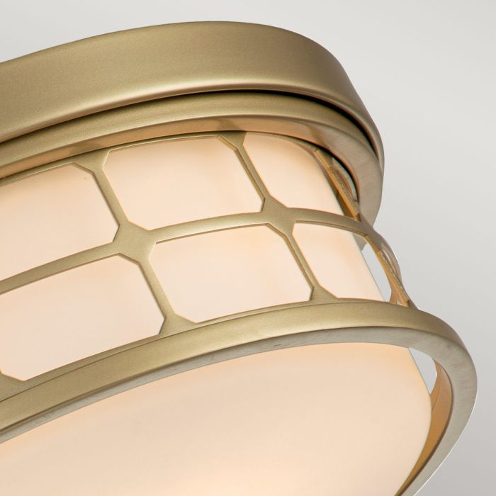 Guardian 2 Light Flush - Painted Natural Brass
