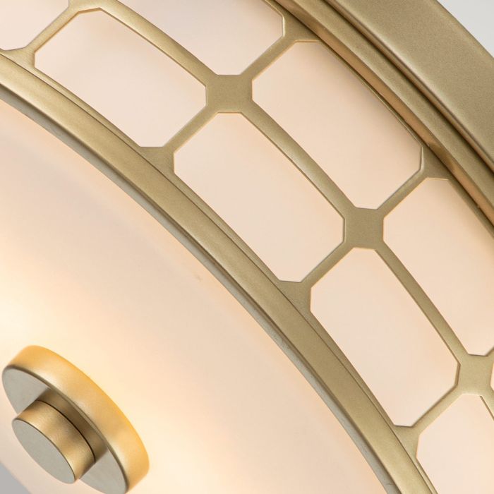 Guardian 2 Light Flush - Painted Natural Brass