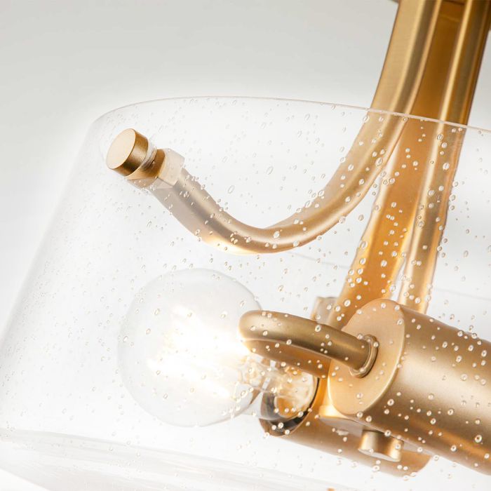 Hollister 2 Light Semi-Flush - Brushed Brass