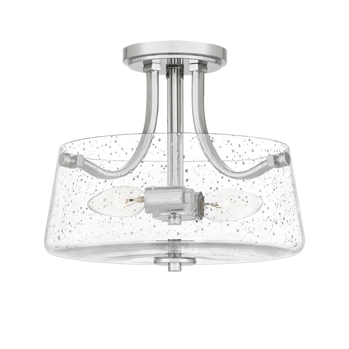 Hollister 2 Light Semi-flush Mount – Polished Nickel