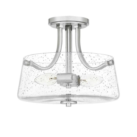 Hollister 2 Light Semi-Flush - Polished Nickel