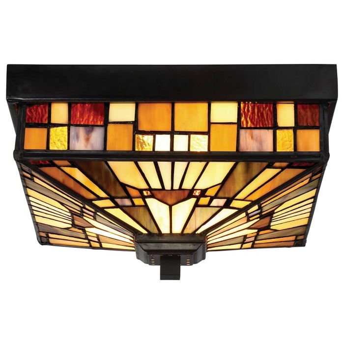 Inglenook 2 Light Outdoor Flush - Valiant Bronze