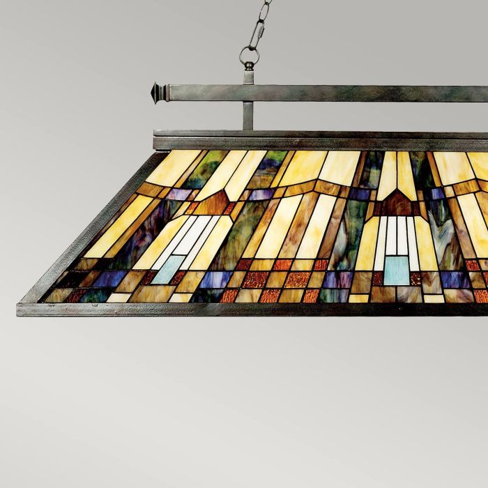 Inglenook 3 Light Island Chandelier - Valiant Bronze