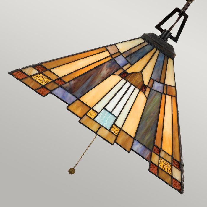 Inglenook 3 Light Pendant - A- Valiant Bronze