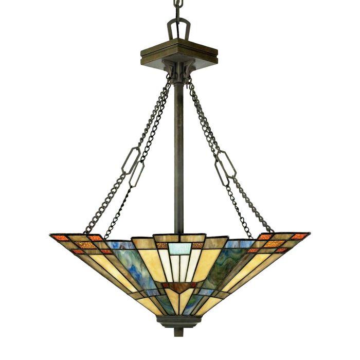 Inglenook 3 Light Pendant - B - Valiant Bronze