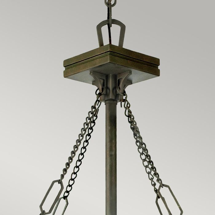Inglenook 3 Light Pendant - B - Valiant Bronze