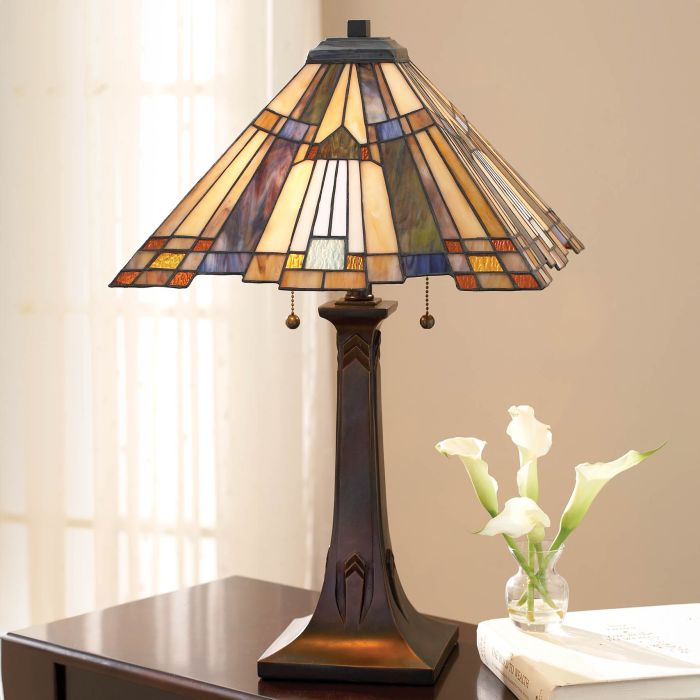 Inglenook 2 Light Table Lamp - Valiant Bronze