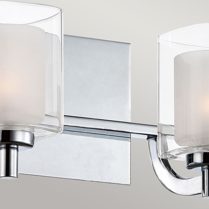 Kolt 2 Light Wall Light - Polished Chrome