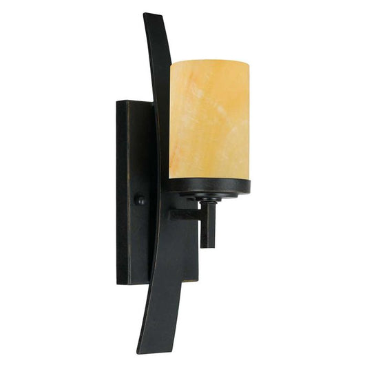 Kyle 1 Light Wall Light - Imperial Bronze with Onyx Shade