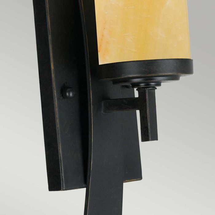Kyle 1 Light Wall Light - Imperial Bronze with Onyx Shade