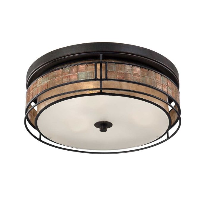 Laguna 3 Light Large Flush - Renaissance Copper