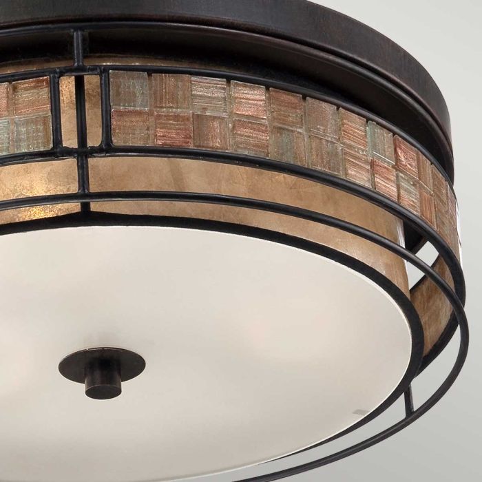 Laguna 3 Light Large Flush - Renaissance Copper