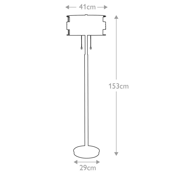 Laguna 2 Light Floor Lamp - Renaissance Copper