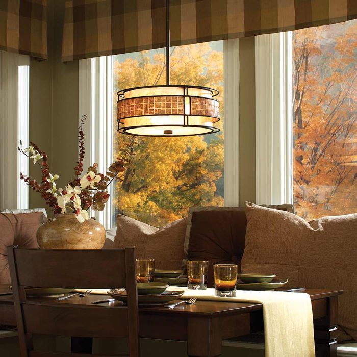 Laguna 4 Light Pendant Light - Renaissance Copper