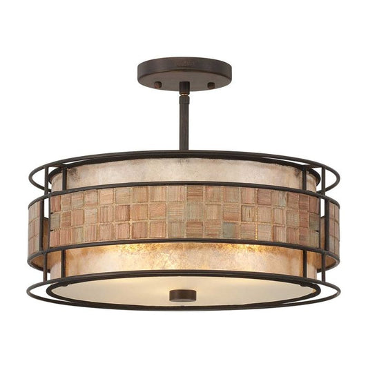 Laguna 3 Light Semi-Flush Light - Renaissance Copper