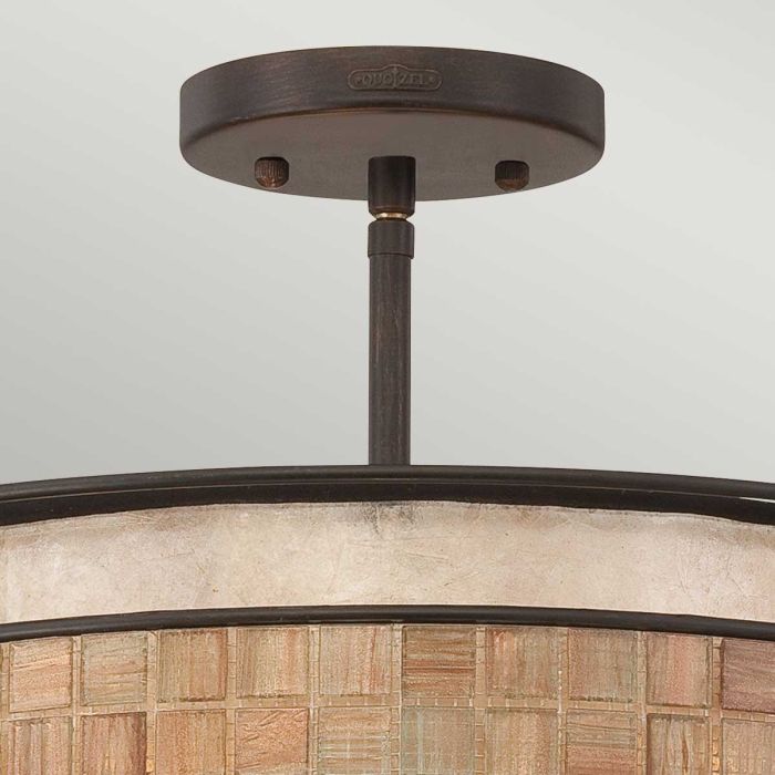 Laguna 3 Light Semi-Flush Light - Renaissance Copper