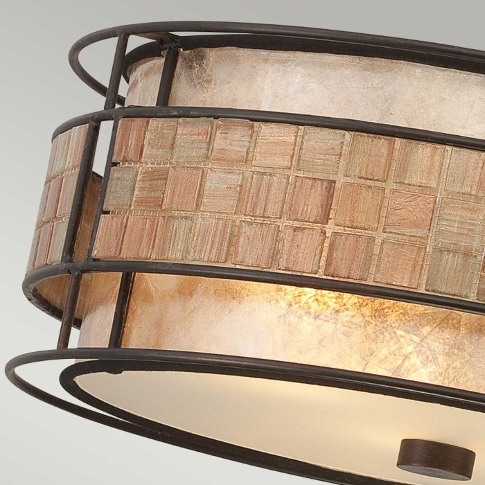 Laguna 3 Light Semi-Flush Light - Renaissance Copper