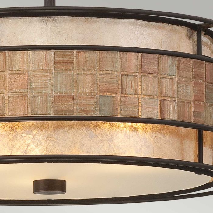 Laguna 3 Light Semi-Flush Light - Renaissance Copper