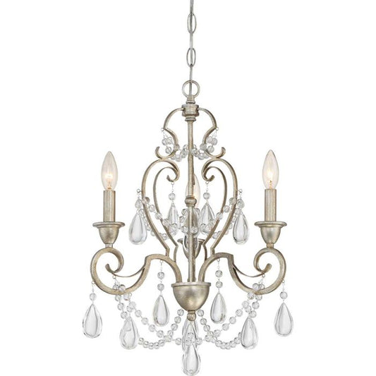 Lakeside 3 Light Mini Chandelier - Vintage Gold