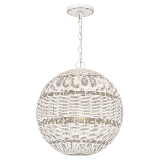 Lindendale 1 lt Pendant - Antique White