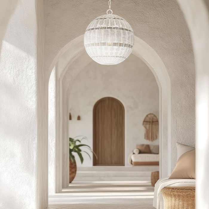 Lindendale 1 lt Pendant - Antique White