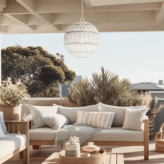 Lindendale 1 lt Pendant - Antique White