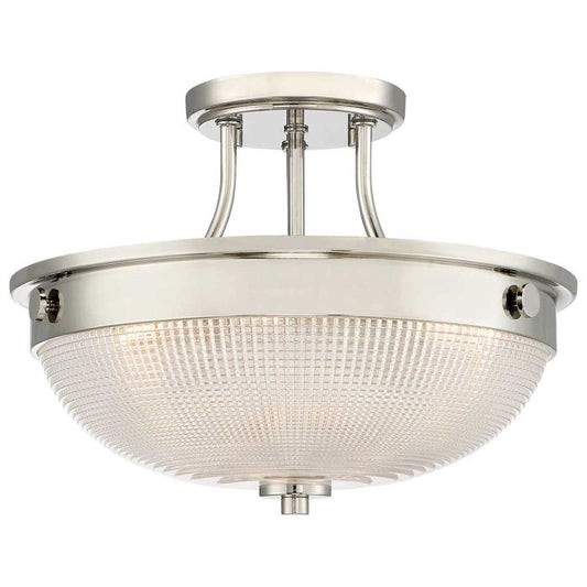 Mantle 2 Light Semi-Flush - Imperial Silver