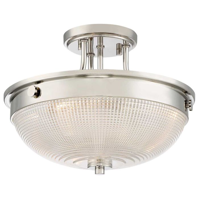 Mantle 2 Light Semi-Flush - Imperial Silver