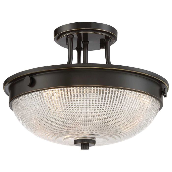 Mantle 2 Light Semi-Flush - Palladian Bronze