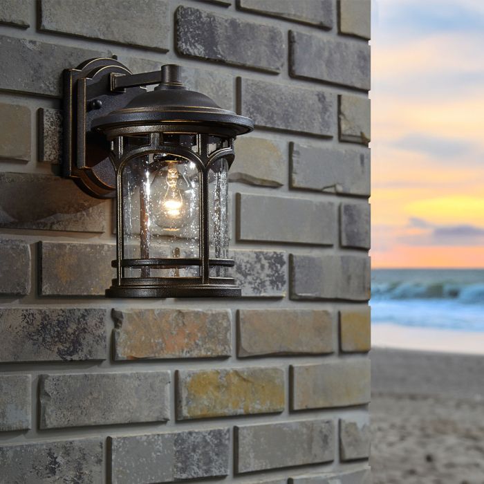 Marblehead 1 Light Medium Wall Lantern - Palladian Bronze